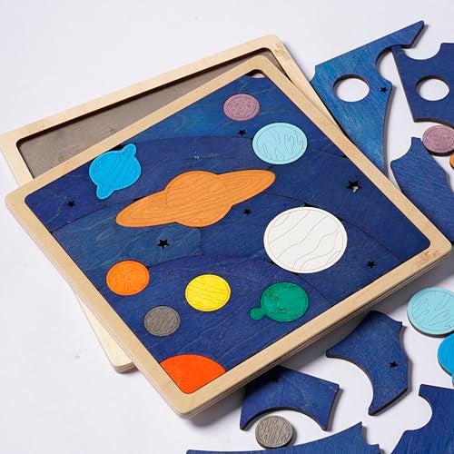 EKOPLAY Solar System and Planets Puzzle for Kids | 18 Piece Jigsaw Puzzle for Kids | Learning Educational Toy and Gift for Boys Girls Ages 3+ Years - Image 5