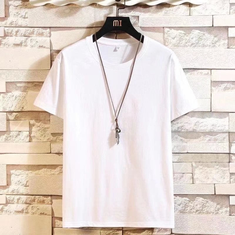 American Style Retro Heavy Cotton Short-Sleeved T-Shirt Men'S Summer Instagram Popular Brand Loose Large Size Half-Sleeved T-Shirt Top - Image 1