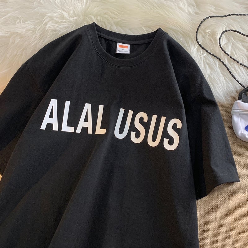 American Style Retro Heavy Cotton Short-Sleeved T-Shirt Men'S Summer Instagram Popular Brand Loose Large Size Half-Sleeved T-Shirt Top - Image 3