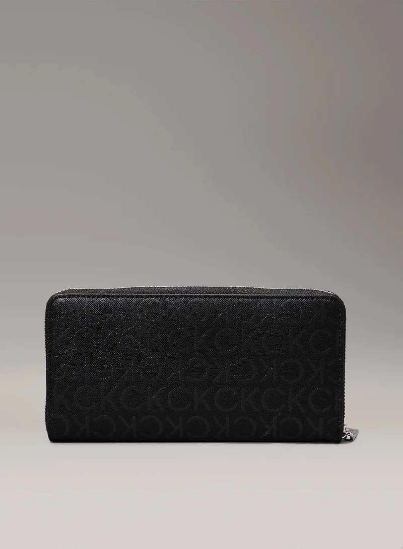 CALVIN KLEIN Large Logo Zip Around Wallet