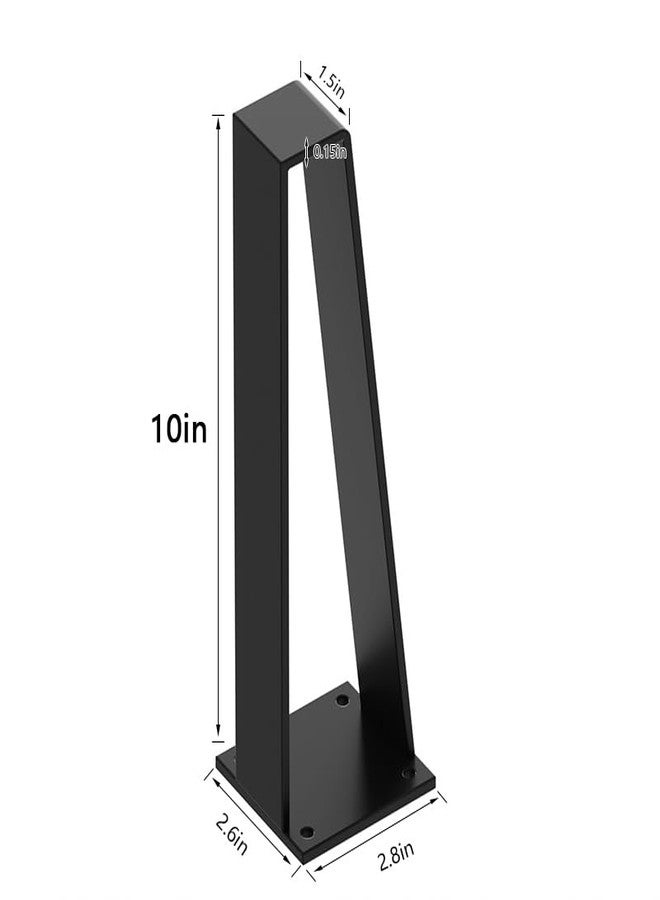 Orgerphy 10 inch Black Bench Legs Set of 4| Triangle-Shape Heavy Duty Table Legs Furniture Legs| Black Metal for Sofa Couch Dresser| Metal Legs for Coffee Table (10 inch) - Image 2