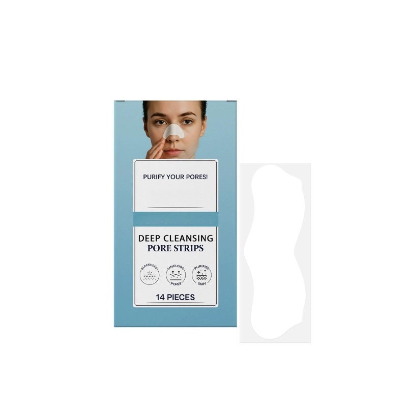 Blackhead Removal Nose Strip: White, Gentle Skin-Barrier Friendly, Deep Pore Adsorption - Portable Independent Packaging Cleansing Strip for Daily Home Care Travel Sensitive Skin Users - Image 1