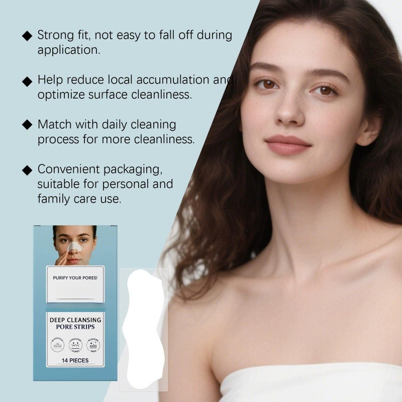 Blackhead Removal Nose Strip: White, Gentle Skin-Barrier Friendly, Deep Pore Adsorption - Portable Independent Packaging Cleansing Strip for Daily Home Care Travel Sensitive Skin Users - Image 4