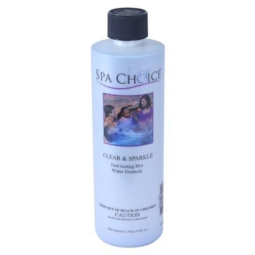 SpaChoice 1-Pint Premium Clear and Sparkle Hot Tub Clarifier, Spa Clarifier Hot Tub, Made in USA - Image 1