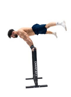 CHAMP KIT Deep Bar Device - 90 cm Parallel Bars - Multi-Functional for Calisthenics and Gymnastics Exercises - Squat Rack, Integrated Bars, Pull-Up Bar, Parallel Bars, Pull-Up Station, Home Gym Training Equipment - Supports Up to 200kg  - Image 5