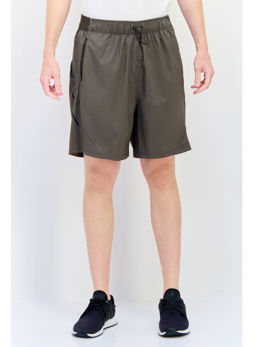 Adidas Men Sportswear Fit Training Shorts, Olive  - Image 1