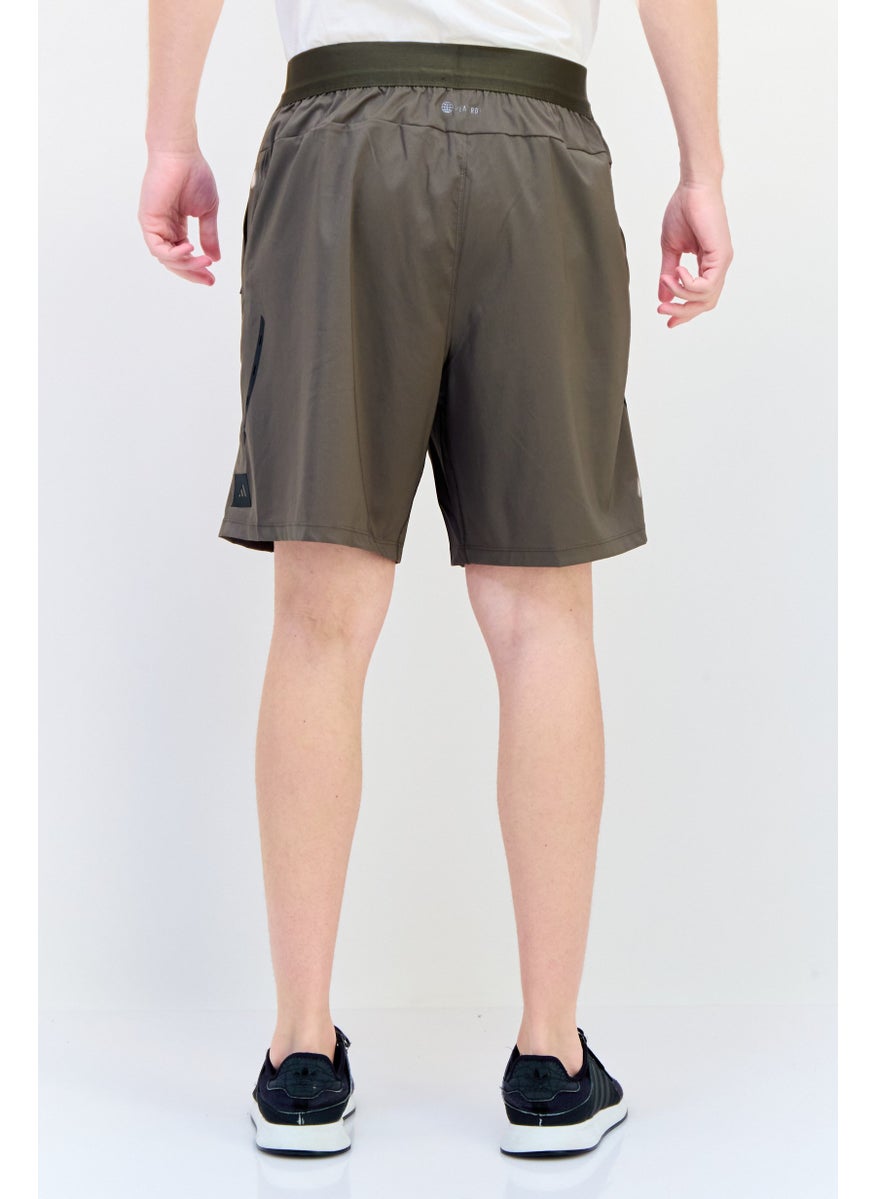 Adidas Men Sportswear Fit Training Shorts, Olive  - Image 3