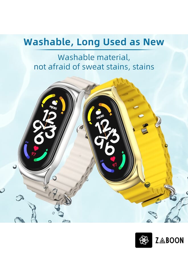 Zaboon Watch Band For Xiaomi Mi Band 7 / 7 NFC MIJOBS CS Marine Silicone Breathable - Image 4