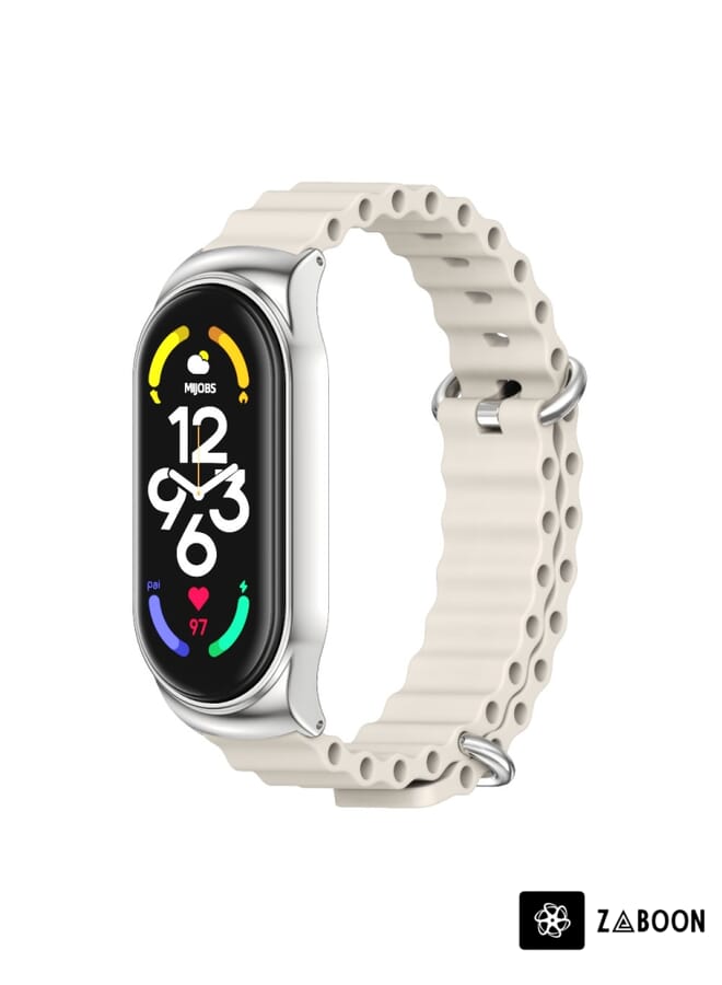 Zaboon Watch Band For Xiaomi Mi Band 7 / 7 NFC MIJOBS CS Marine Silicone Breathable - Image 1