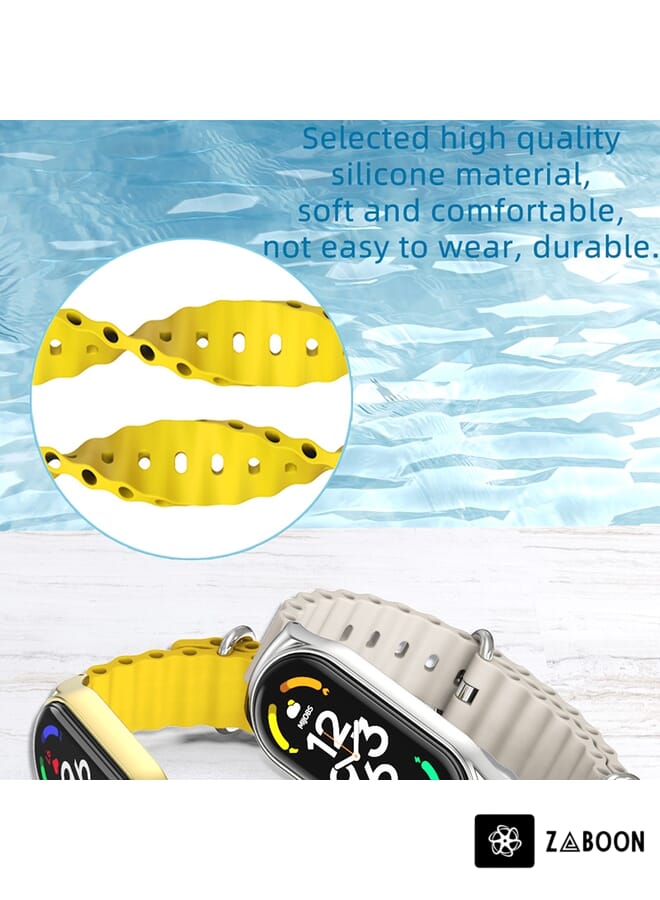 Zaboon Watch Band For Xiaomi Mi Band 7 / 7 NFC MIJOBS CS Marine Silicone Breathable - Image 5