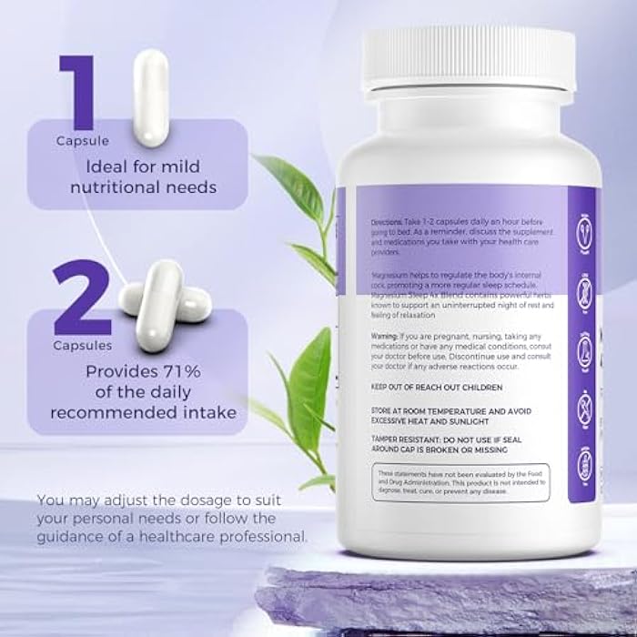 finelogy 4X Magnesium Complex – 300mg Magnesium Supplement with Chelated Glycinate, Citrate, Malate & Ascorbate, High Absorption for Stress, Sleep, Muscle & Bone Health, 90 Capsules - Image 2