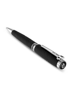POLICE Cooper.2 Textured Black With Stainless Steel Trims Medium Drill Point Gents Pen 137mm - PERGR0002003  - Image 2