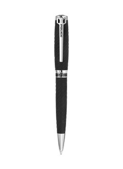 POLICE Cooper.2 Textured Black With Stainless Steel Trims Medium Drill Point Gents Pen 137mm - PERGR0002003  - Image 1