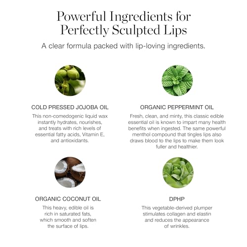 Ogee Sculpted Lip Oil Lip Stain Made with 100 Organic Coconut Oil Jojoba Oil and Vitamin E Best as Lip Balm or Overnight Lip Treatment CLEAR - Image 5