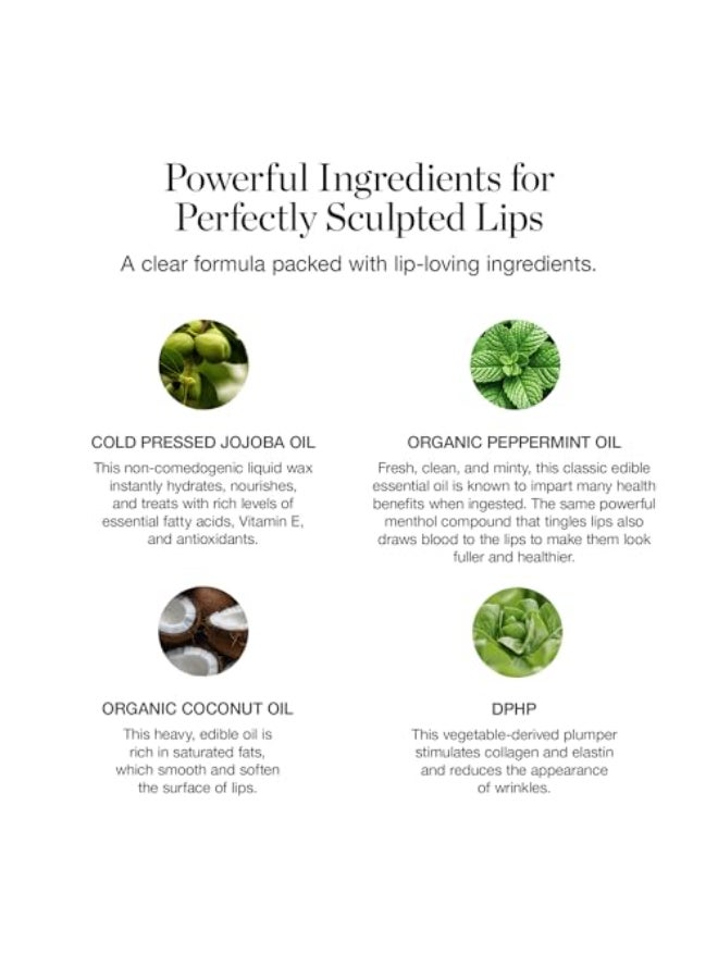 Ogee Sculpted Lip Oil Lip Stain Made with 100 Organic Coconut Oil Jojoba Oil and Vitamin E Best as Lip Balm or Overnight Lip Treatment CLEAR - Image 4