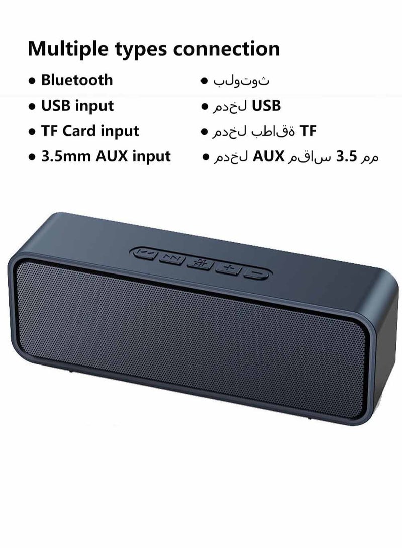 ZEPONOVA Portable Bluetooth Speaker Computer Speaker Wireless Speaker with 10W Stereo Sound, Support Wireless Pairing and 4 Types Input - Image 1