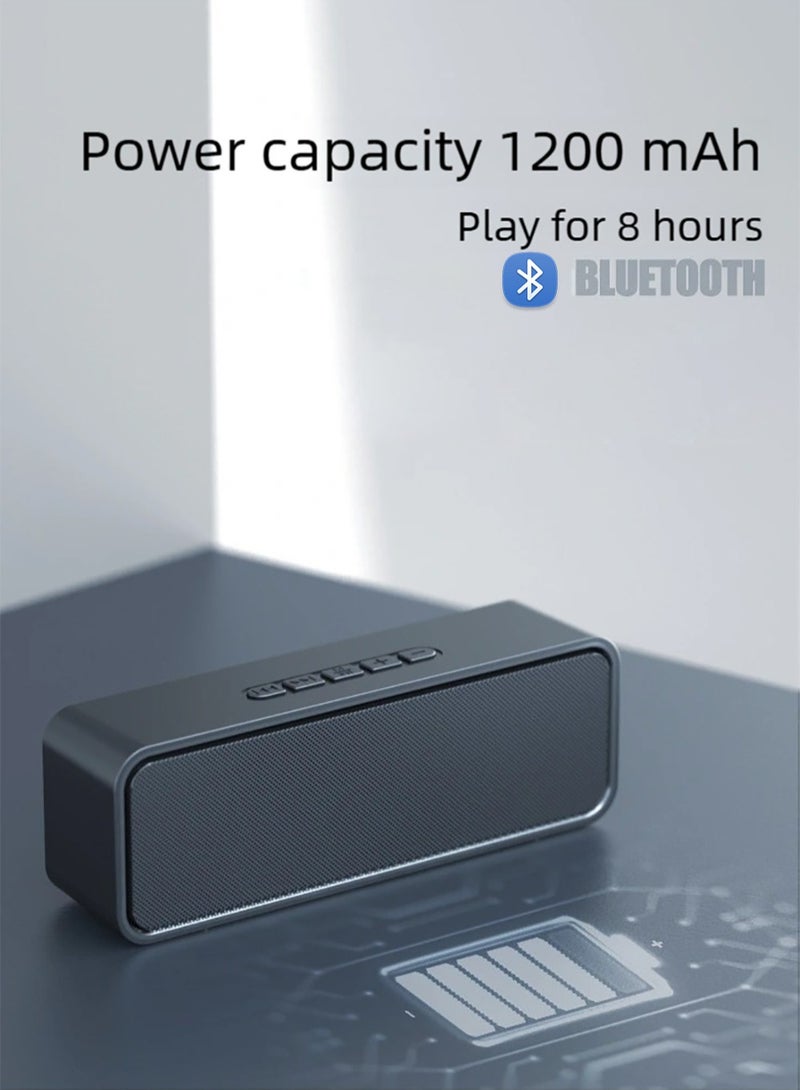 ZEPONOVA Portable Bluetooth Speaker Computer Speaker Wireless Speaker with 10W Stereo Sound, Support Wireless Pairing and 4 Types Input - Image 2
