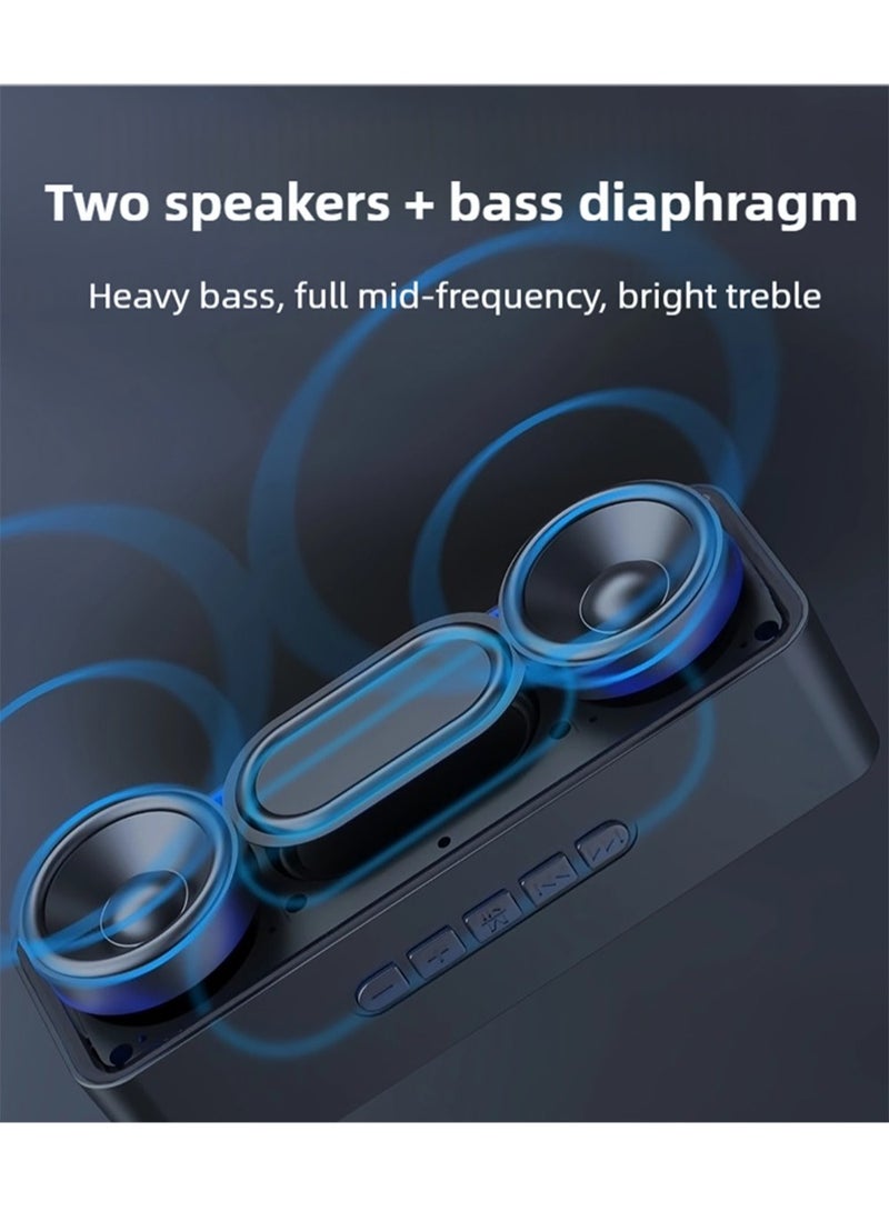 ZEPONOVA Portable Bluetooth Speaker Computer Speaker Wireless Speaker with 10W Stereo Sound, Support Wireless Pairing and 4 Types Input - Image 4
