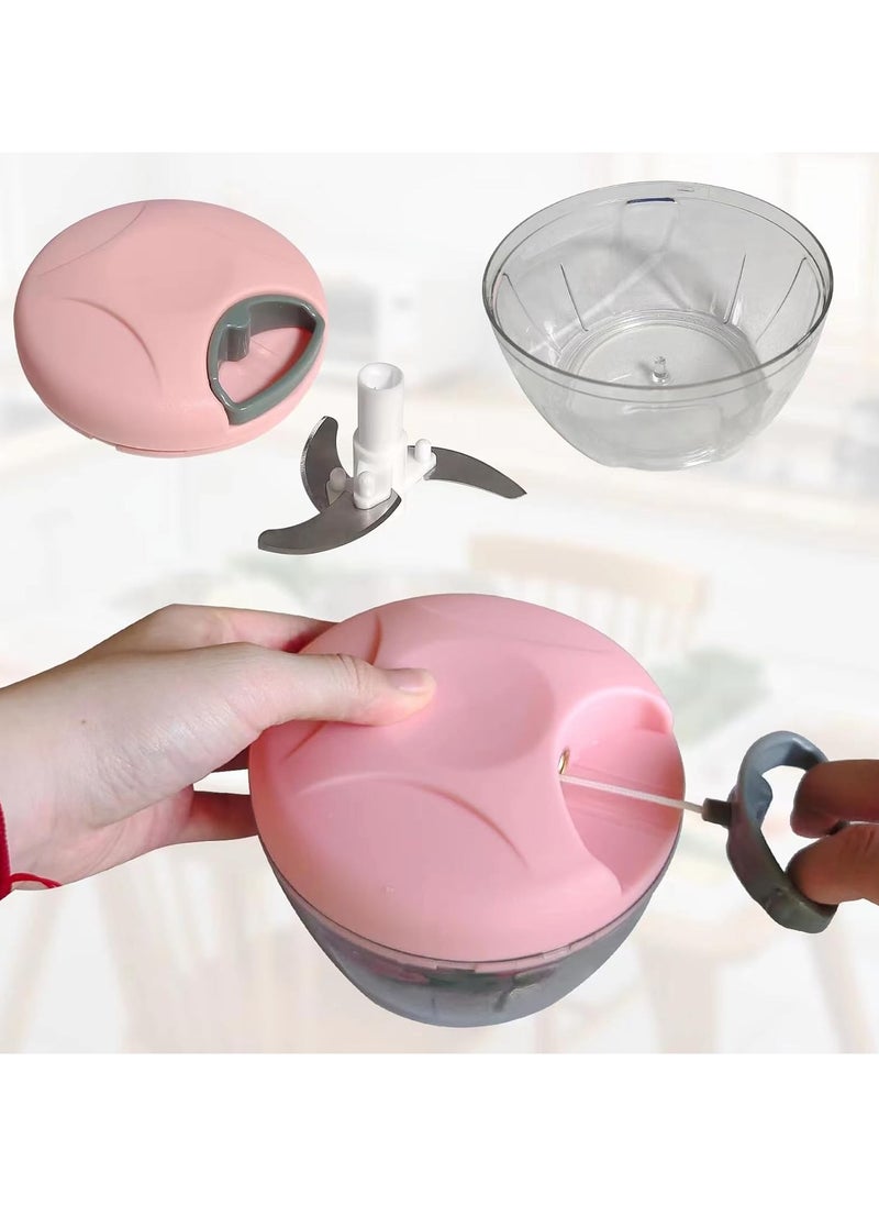 Generic - Manual Food Chopper, Compact And Powerful Hand-Held Vegetable Chopper, Fruit Nut, Onion Chopper, Hand-Cranked Meat Mixer, Blender, Food Processor - Image 1