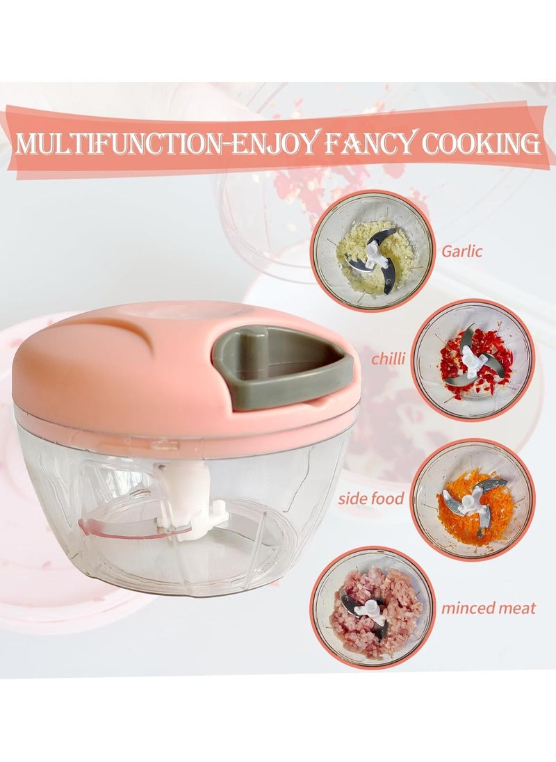 Generic - Manual Food Chopper, Compact And Powerful Hand-Held Vegetable Chopper, Fruit Nut, Onion Chopper, Hand-Cranked Meat Mixer, Blender, Food Processor - Image 1