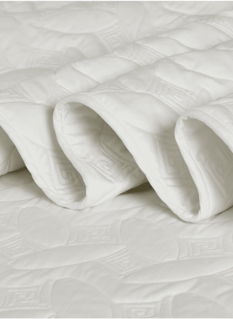 Master Home Textile 3Piece Microfiber Bedspread Set Fits 120 x 200 cm Single Size Bed Single Size Compressed Comforter Set Elmira Series  - Image 3