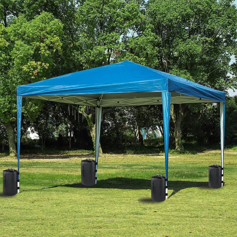 Green Oxford Cloth Sandbag Weight Base for Canopy Tent Cylindrical Weighted Feet - Image 4