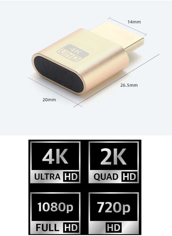 XICEN - 4K UHD HDMI Dummy Plug Headless  Adapter - Image 1