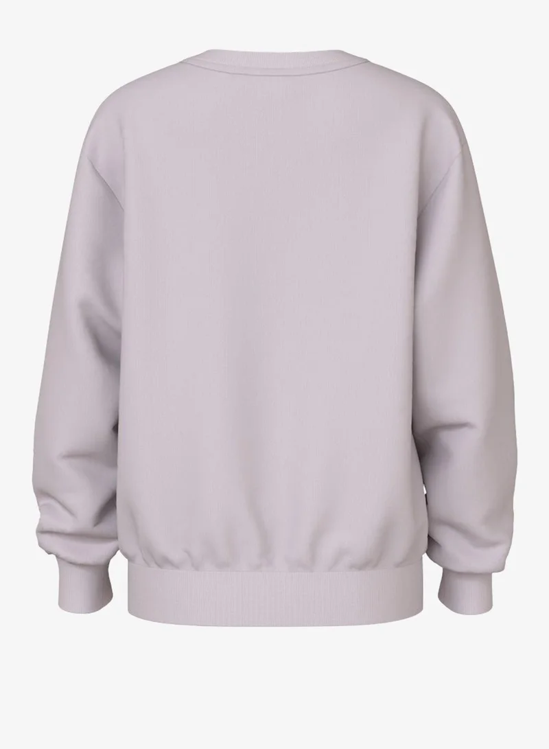 Name It Lilac Marble NY League Kids Graphic Crew Neck Sweatshirt for Women | Best Price UAE