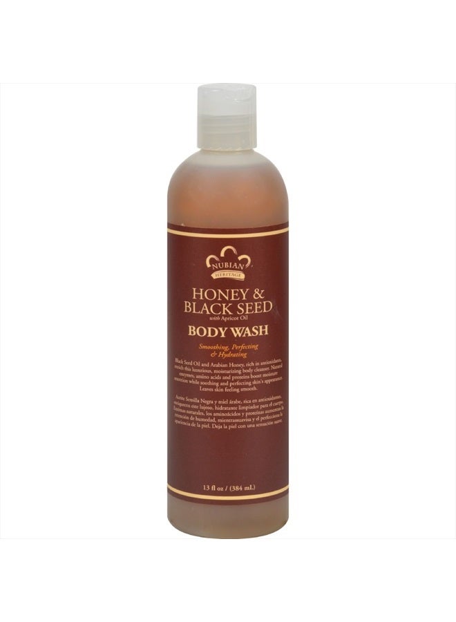 Nubian Heritage , Body Wash Honey Black Seed, 13 Ounce - Image 1