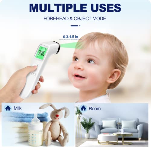 Goodbaby No-Touch Thermometer for Adults and Kids, Accurate Digital Baby Thermometer, Fever Alarm & Silent Mode, 2 in 1 Forehead & Object Mode - Image 4