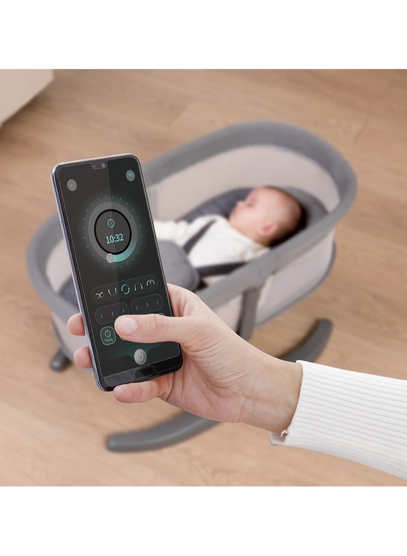 ماستيلا سرير / أرجوحة أطفال كهربائي ذكي 7 في 1 مع تحكم عبر التطبيق - Image 4