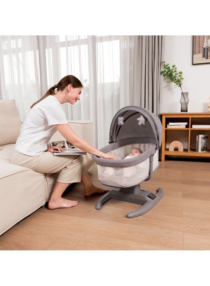 ماستيلا سرير / أرجوحة أطفال كهربائي ذكي 7 في 1 مع تحكم عبر التطبيق - Image 3