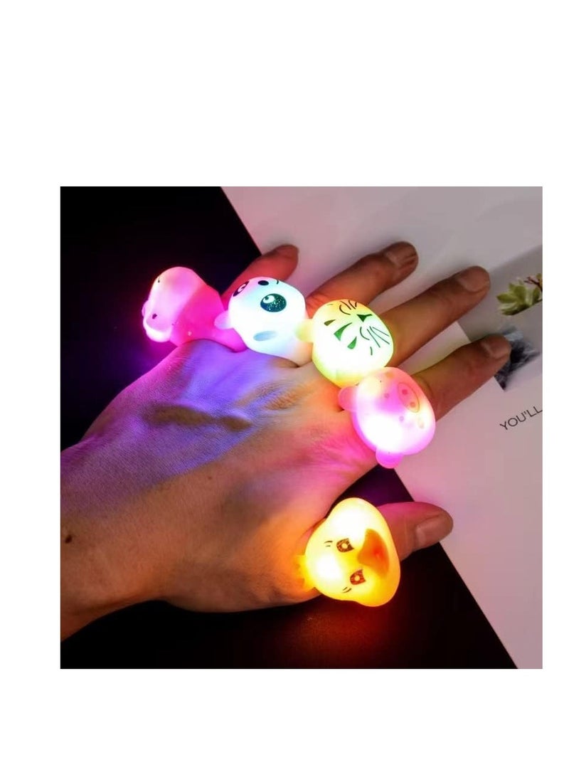 KASTWAVE 27 Pcs LED Light Up Ring, LED Light Up Rings Goodie Bag Stuffers Treasure Box Toys for Classroom Prizes Glow in The Dark Party Supplies for Kids Birthday   Party Favors - Image 4