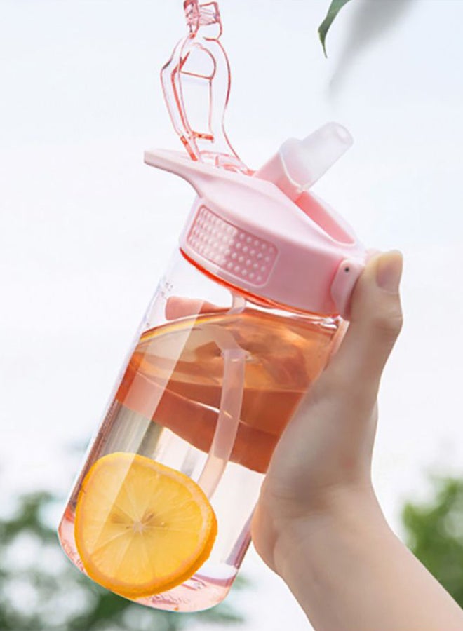 Beauenty Plastic Water Bottle Pink 17.7cm - Image 4