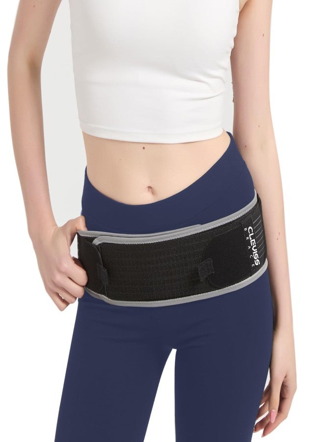 CLEVISS BRACE SI Joint Hip Belt for Men and Women,Sacroiliac Pelvic Support Belt for Sciatica Pain Relief, Lower Back Support Brace, Hip Braces for Hip Pain (Black-Regular) - Image 1