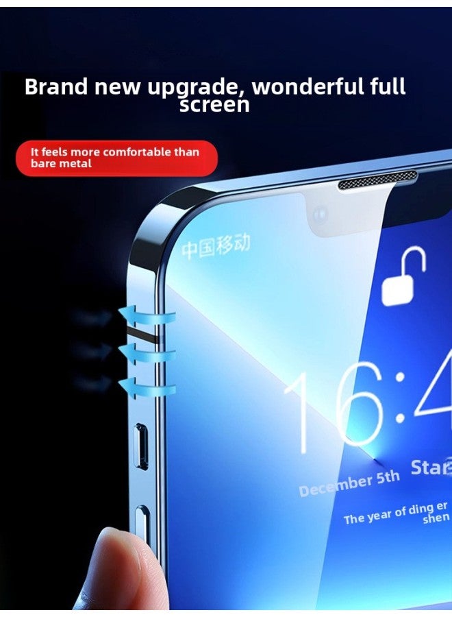 Suitable For Iphone 13 Tempered Film For Iphone12 Mobile Phone 11Pro Full Screen Max HD X Anti-fingerprint 6s Anti-sweat X-Colour:[eye Protection Model] Special Grade Explosion-proof★Does Not Stick To Fingerprints★3-pack-Size:For Iphone 12 Pro - Image 3