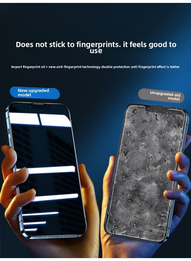 Suitable For Iphone 13 Tempered Film For Iphone12 Mobile Phone 11Pro Full Screen Max HD X Anti-fingerprint 6s Anti-sweat X-Colour:[eye Protection Model] Special Grade Explosion-proof★Does Not Stick To Fingerprints★3-pack-Size:For Iphone 12 Pro - Image 5