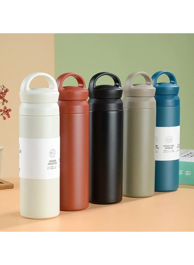 QSHOP QSHOP® Premium Thermos Bottle for Students Men Women Trend Anti-scalding Water Cup Stainless Steel Vacuum Bottle  - Image 3