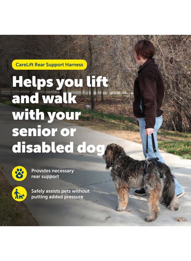 PetSafe CareLift Rear Support Harness - Lifting Aid with Handle and Shoulder Strap - Fits Waist Measuring 19-31 inches, Dog Weight 35lb-70lb, Medium, Black - Image 2