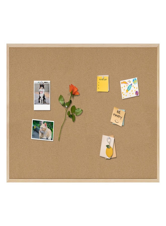 DAHAPYBOO Cork Board Bulletin Board,36x24 Cork Board for Office with Pin Oak Wood Boards,Message Board or Vision Board Decoration. - Image 1