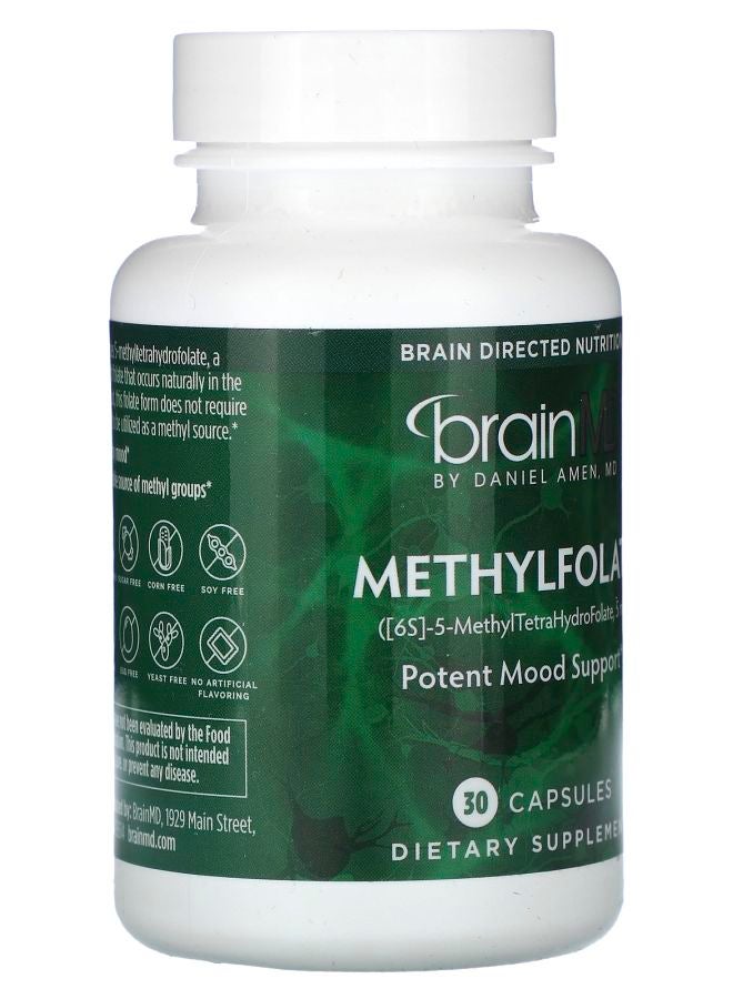 BRAINMD Methylfolate 5000 mcg  30 Capsules - Image 2