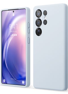 Elago Liquid Silicone for Samsung Galaxy S25 ULTRA Case Cover Full Body Screen Camera Protective, Shockproof, Slim, Anti-Scratch Soft Microfiber Lining - Light Blue  - Image 1