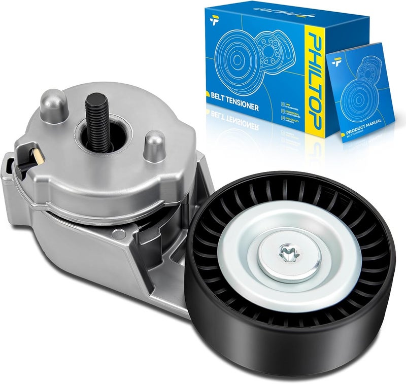 PHILTOP Belt Tensioner Pulley Assembly 4854089AB for Grand Cherokee 1999-2004, Wrangler 2000-2006 - Image 1