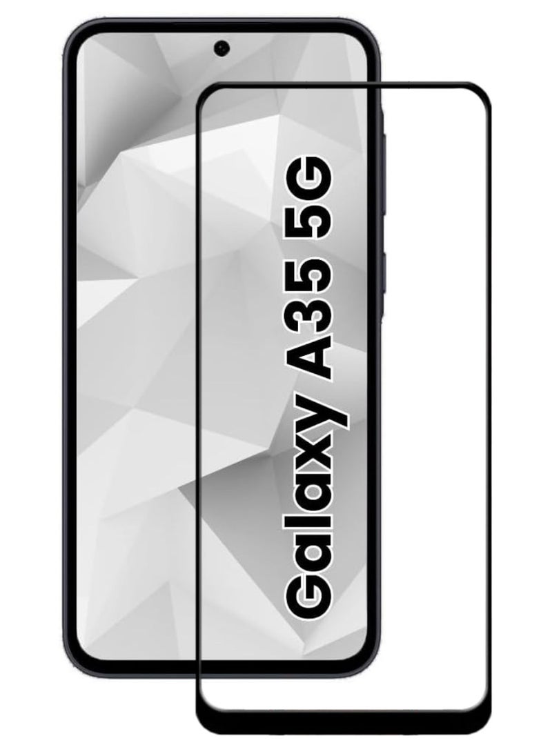 ACLIX Tempered Glass Screen Protector Antistatic ESD Dustproof Premium Quality High Definition Designed For Samsung Galaxy A35 - Image 1