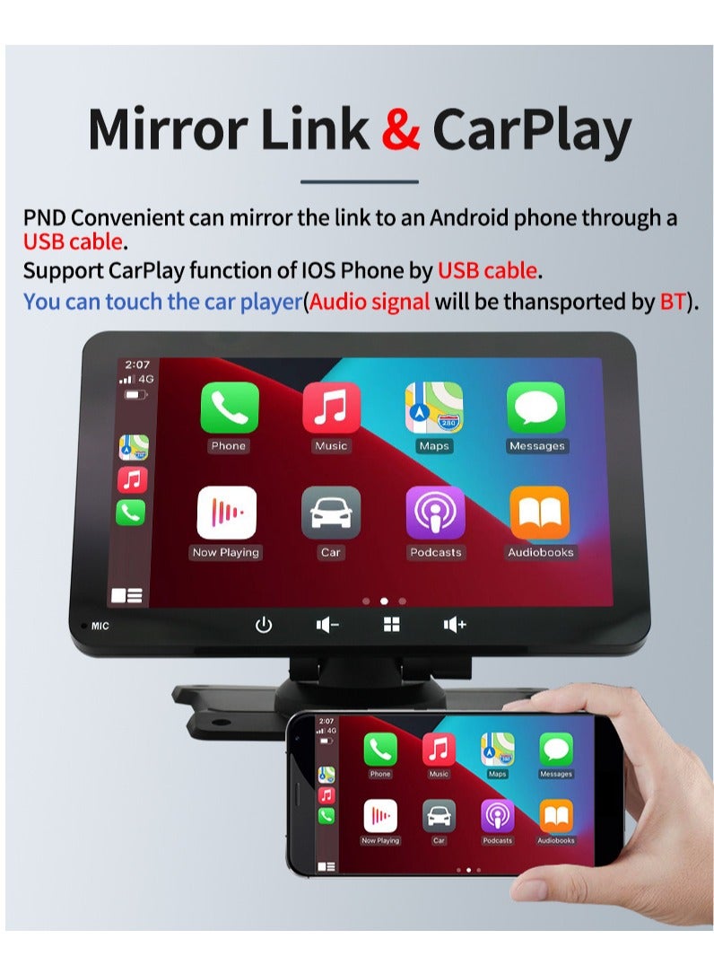 Desberry 7 Inch HD IPS Touchscreen  Car Stereo MP5 Player with Android Auto/Mirror Link/Bluetooth/AUX/ for Car Truck SUV Pickup RV Van - Image 4