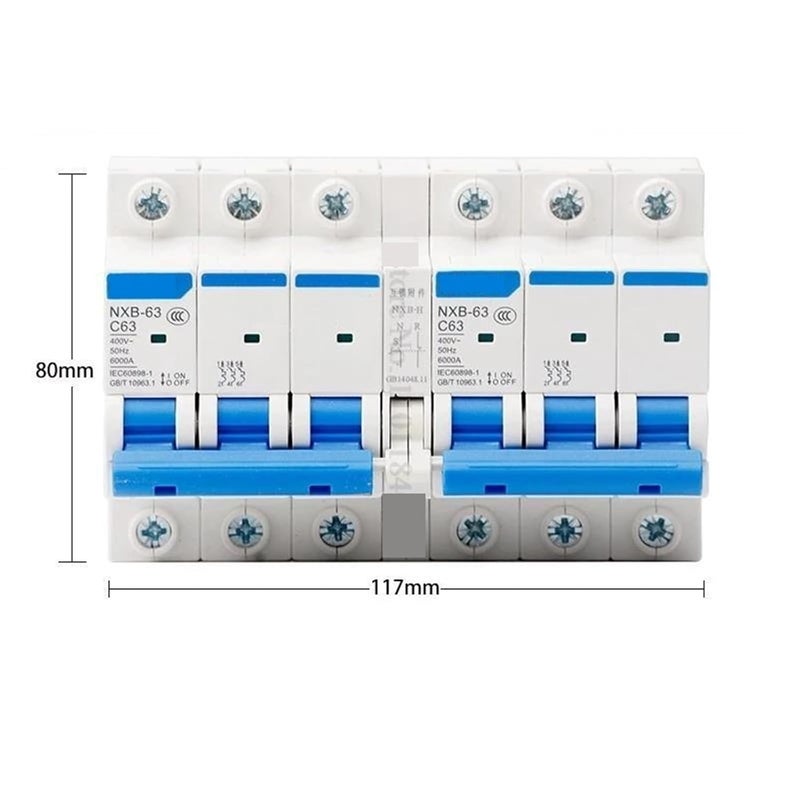 DZ47 Dual Power Supply Interlock Switch 63A 4P 4P 6A City Power Conversion Type - Image 4