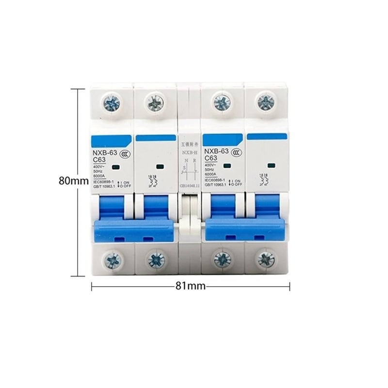 DZ47 Dual Power Supply Interlock Switch 63A 4P 4P 6A City Power Conversion Type - Image 3