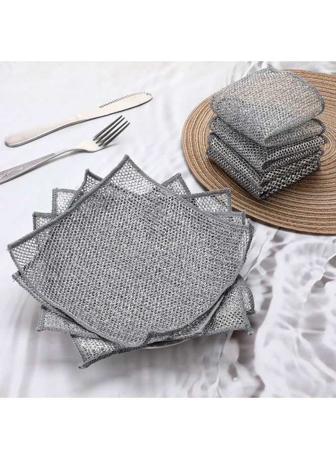 ليفة تنظيف شبكية سلكية (3 قطع) - غير قابلة للخدش، متعددة الاستخدام - Image 5