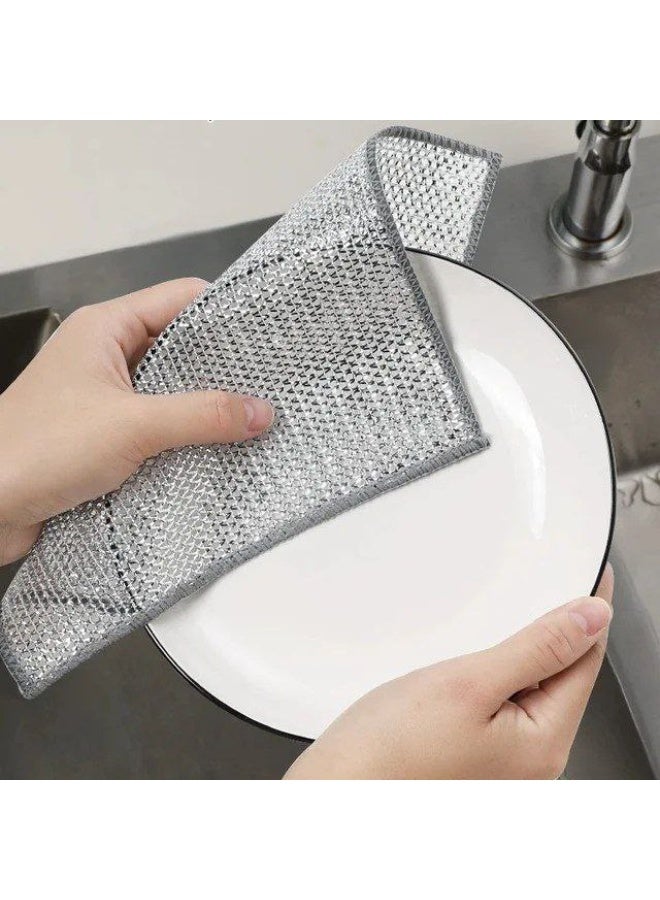 ليفة تنظيف شبكية سلكية (3 قطع) - غير قابلة للخدش، متعددة الاستخدام - Image 1