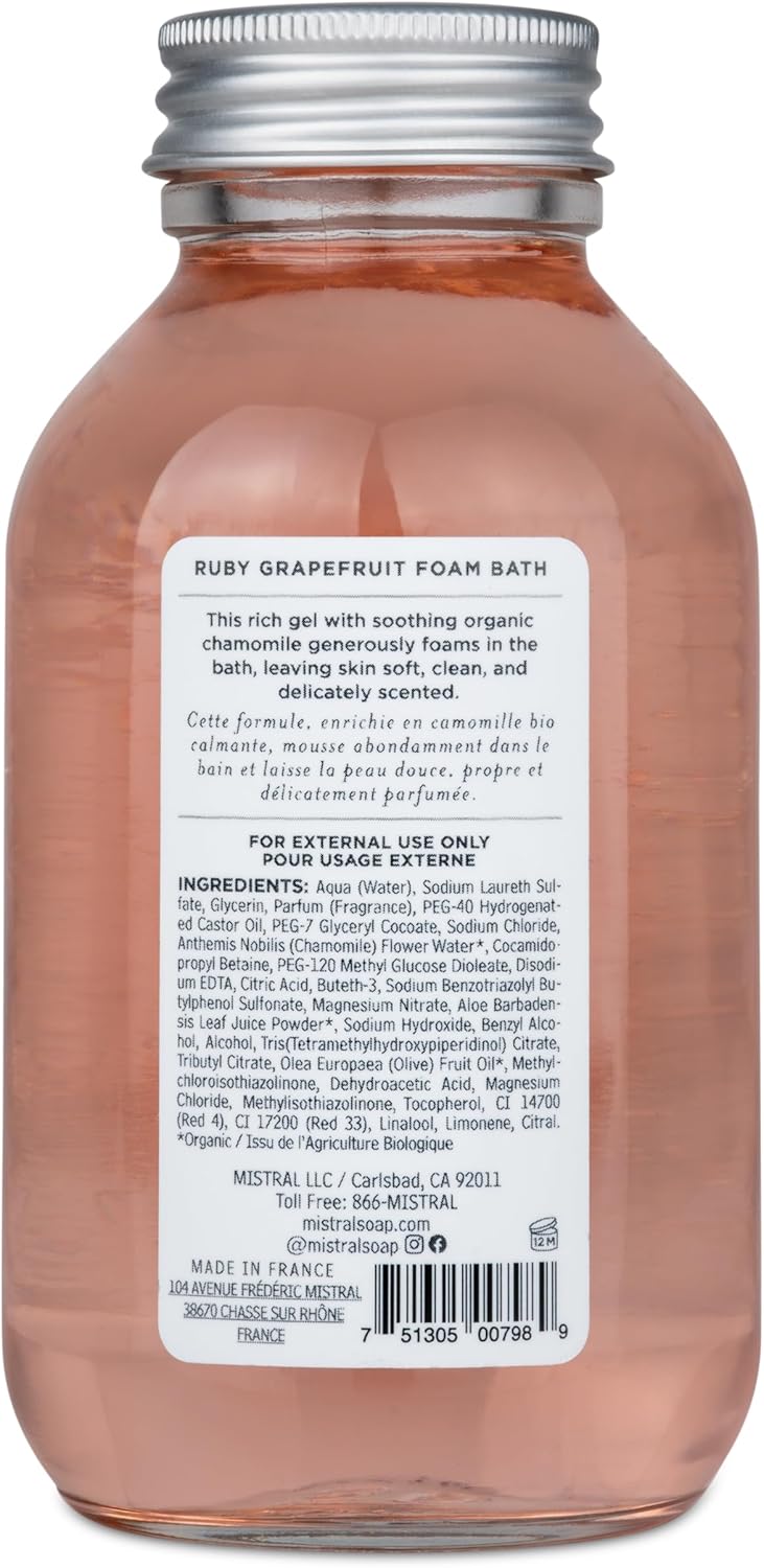 Mistral Ruby Grapefruit Foam Bath Organic Chamomile 84 fl oz - Image 2